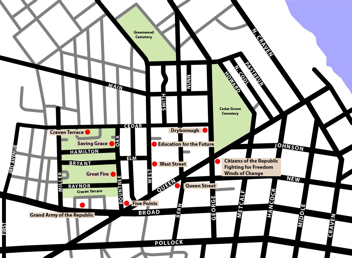 AAHT map with Oak St